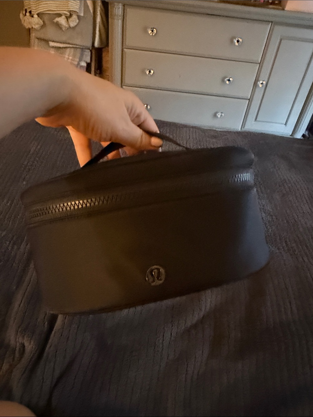 lululemon athletica Black Men's Travel Toiletry Case with Top Handle